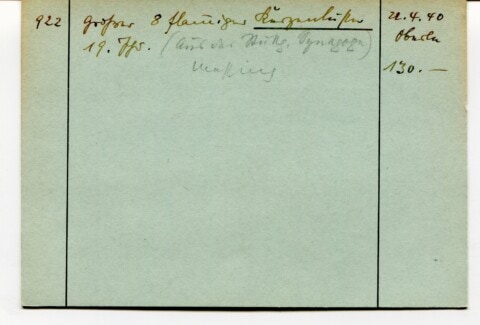 Der Bildausschnitt zeigt eine handgeschriebene Seite mit historischen Notizen und Daten.