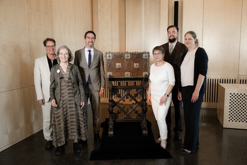 StadtPalais – Museum für Stuttgart, Leder-Kabinettschrank König Wilhelm II.