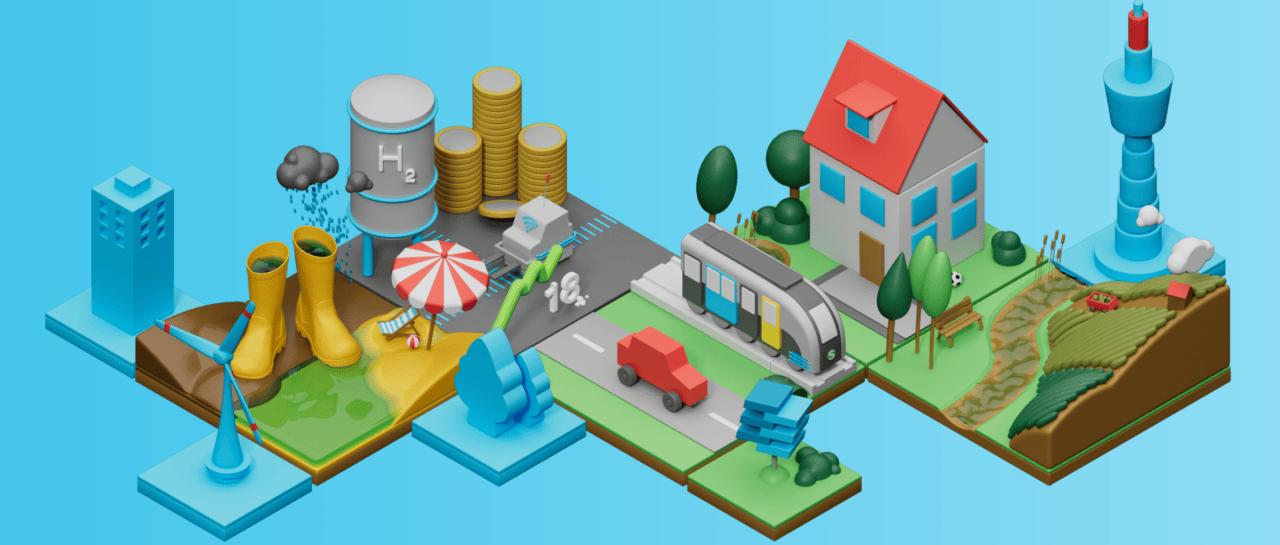 Innovative StadtPalais-Ausstellung mit interaktiven Modellen und Stadtansichten.