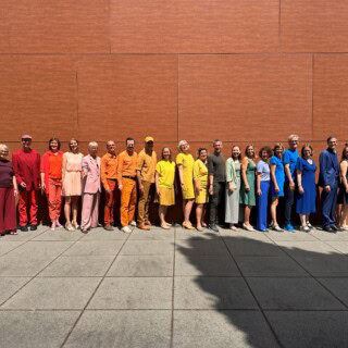 Künstlergruppe beim Jazzchor Stuttgart im StadtPalais, Museum für Stuttgart.