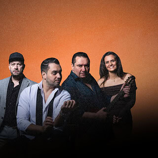 Girmo Graf Trio mit Cheyenne bei einem Live-Auftritt im StadtPalais Stuttgart.
