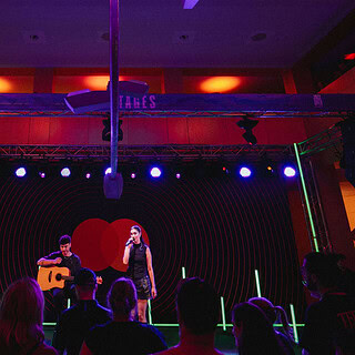 Live-Musik auf der Bühne im StadtPalais Stuttgart bei COLT – Open Stages.